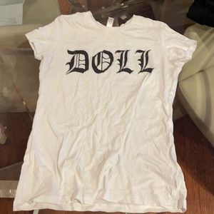 White medium Doll t shirt cotton